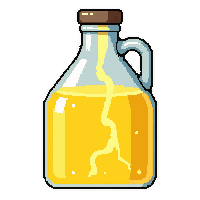 yellow lightning potion  large gallon jug