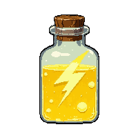 yellow lightning potion  smoking misty