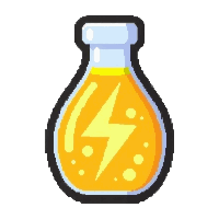 yellow lightning potion  wide cauldron pot