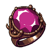 ruby gemstone ring  demonic infernal