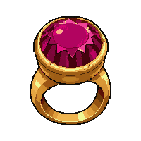 ruby gemstone ring  gold trimmed royal