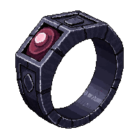 rune engraved iron ring  ancient weathered