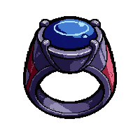 sapphire gemstone ring  blood stained battle worn