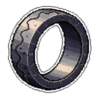 silver band ring  demonic infernal
