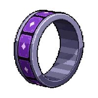 silver band ring  epic purple tier