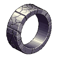 silver band ring  lightning charged crackling