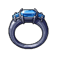 silver band ring  rare blue tier