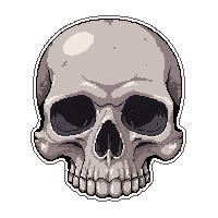 skull signet ring  rusted broken