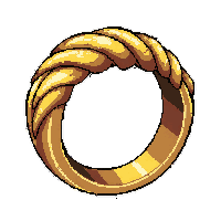 twisted vine ring  gold trimmed royal