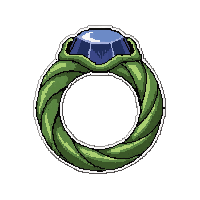 twisted vine ring  rare blue tier