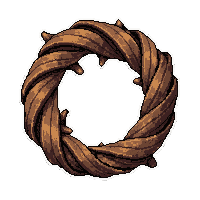 twisted vine ring  rusted broken