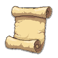 healing spell scroll  weathered ragged
