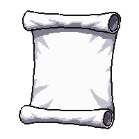 ice spell scroll  fresh white parchment