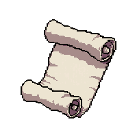 ice spell scroll  wrapped in cloth