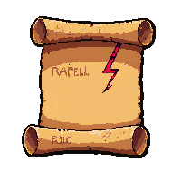lightning spell scroll  blood written runes