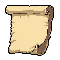 necromancy spell scroll  torn corner