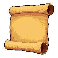 treasure map scroll  fully unfurled
