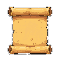 treasure map scroll  ink written script