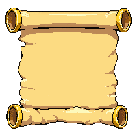 treasure map scroll  with golden caps