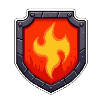 small parrying shield  fire enchanted molten