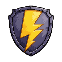 small parrying shield  lightning charged crackling
