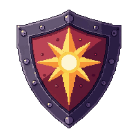 spiked combat shield  magical glowing