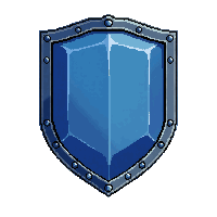 spiked combat shield  rare blue tier