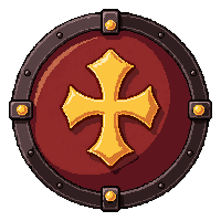 targe scottish round  fire enchanted molten