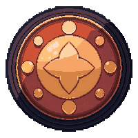 targe scottish round  magical glowing