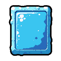 tower rectangular shield  frost enchanted icy
