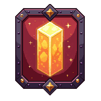 tower rectangular shield  magical glowing