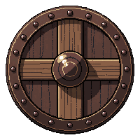 viking round wooden  cursed dark