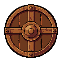 viking round wooden  demonic infernal