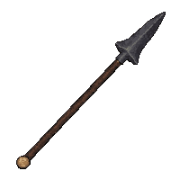 iron tipped longspear  brand new pristine