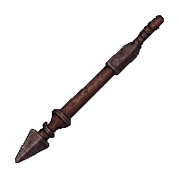 iron tipped longspear  rusted broken