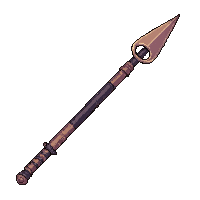 javelin throwing spear  magical glowing