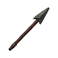 javelin throwing spear  rusted broken
