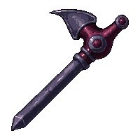 naginata curved blade polearm  cursed dark