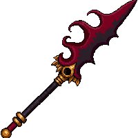 naginata curved blade polearm  demonic infernal