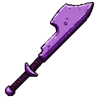 naginata curved blade polearm  epic purple tier