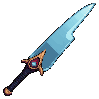 naginata curved blade polearm  frost enchanted icy