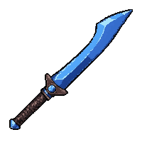 naginata curved blade polearm  rare blue tier