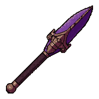 ornate ceremonial spear  epic purple tier
