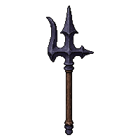 trident three pronged  cursed dark