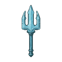 trident three pronged  frost enchanted icy