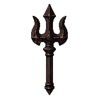 trident three pronged  legendary ornate
