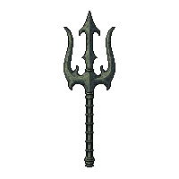 trident three pronged  poison coated venomous