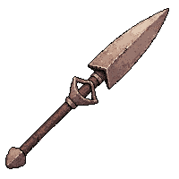 yari japanese spear  rusted broken
