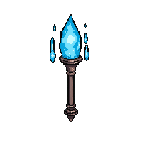icicle frost staff  holy blessed radiant