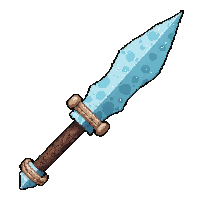 icicle frost staff  rare blue tier